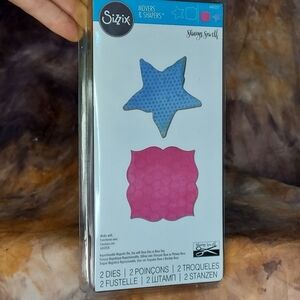Sizzix Movers & Shapers Star & Label Magnetic Die by Sharyn Sowell 660357